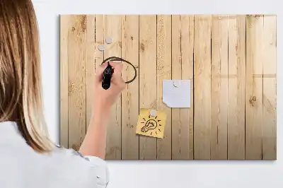 Lavagna magnetica con supporto in legno