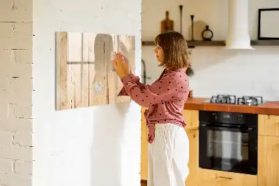 Lavagna magnetica con supporto in legno