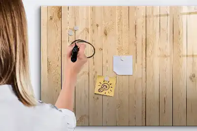 Lavagna magnetica con supporto in legno