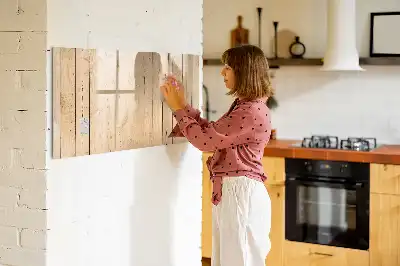 Lavagna magnetica con supporto in legno