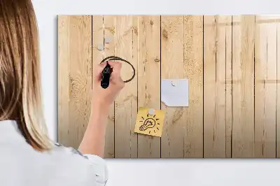 Lavagna magnetica con supporto in legno