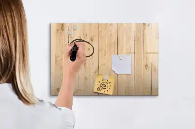 Lavagna magnetica con supporto in legno
