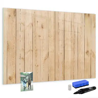 Lavagna magnetica con supporto in legno