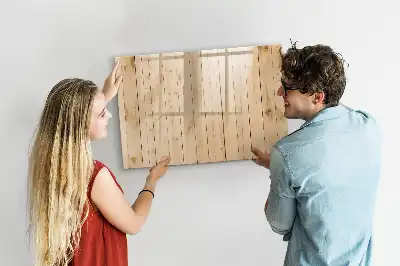 Lavagna magnetica con supporto in legno