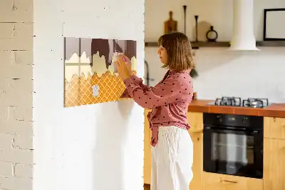 Lavagna magnetica per disegnare modello Gelato