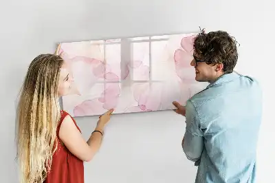 Lavagna magnetica per disegnare motivo petali ad acquerello