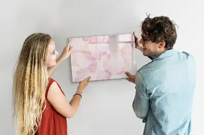 Lavagna magnetica per disegnare motivo petali ad acquerello