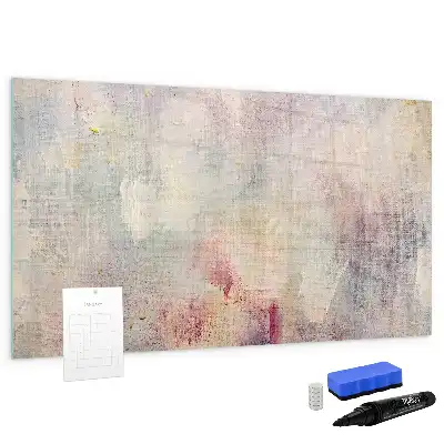 Lavagna magnetica per scrivere modello astrazione dipinta