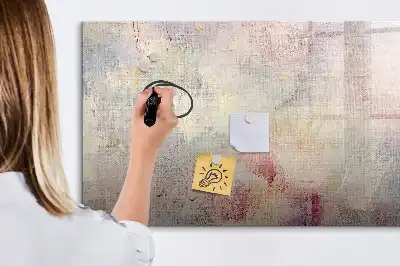Lavagna magnetica per scrivere modello astrazione dipinta