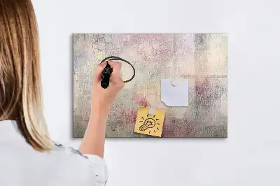 Lavagna magnetica per scrivere modello astrazione dipinta