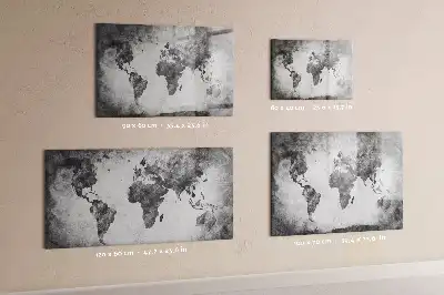 Mappa del mondo lavagna magnetica per scrivere