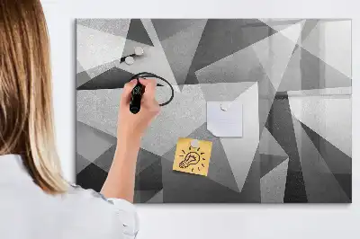 Lavagna magnetica per disegnare motivo astrazione 3D