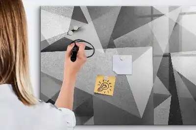 Lavagna magnetica per disegnare motivo astrazione 3D