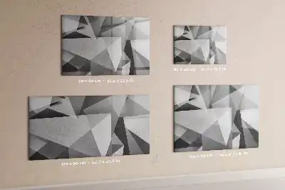 Lavagna magnetica per disegnare motivo astrazione 3D