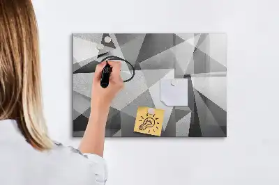Lavagna magnetica per disegnare motivo astrazione 3D