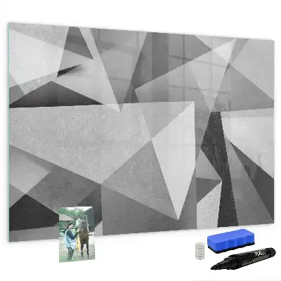 Lavagna magnetica per disegnare motivo astrazione 3D