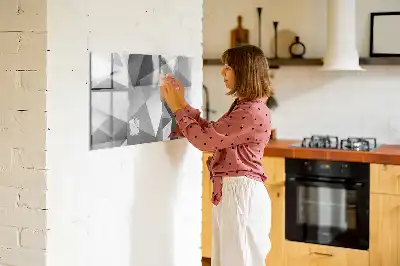 Lavagna magnetica per disegnare motivo astrazione 3D