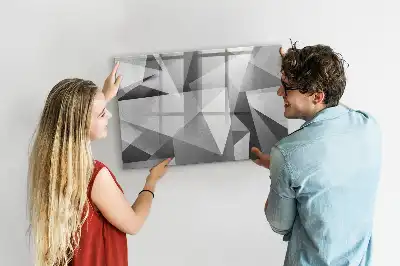Lavagna magnetica per disegnare motivo astrazione 3D