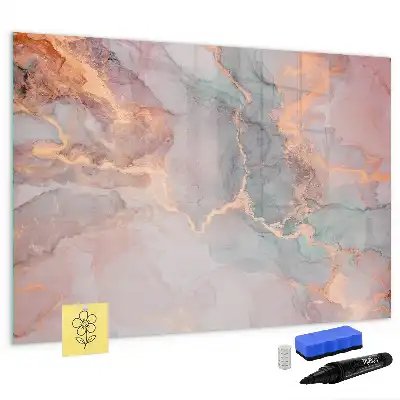 Lavagna magnetica con finitura effetto marmo decorativo