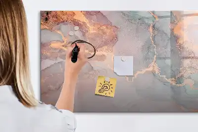 Lavagna magnetica con finitura effetto marmo decorativo