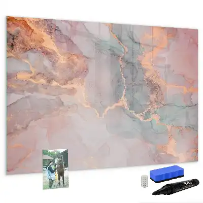Lavagna magnetica con finitura effetto marmo decorativo