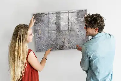 Lavagna magnetica per scrivere con motivo marmorizzato