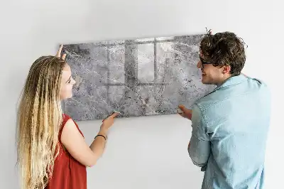 Lavagna magnetica per scrivere con motivo marmorizzato