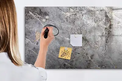 Lavagna magnetica per scrivere con motivo marmorizzato