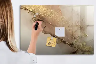 Lavagna magnetica per disegnare motivo in marmo dorato