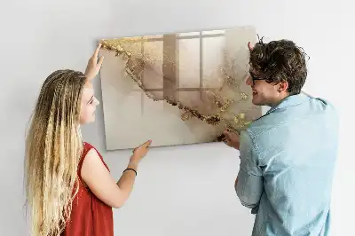 Lavagna magnetica per disegnare motivo in marmo dorato