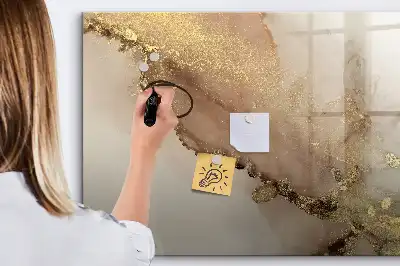 Lavagna magnetica per disegnare motivo in marmo dorato