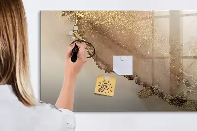 Lavagna magnetica per disegnare motivo in marmo dorato