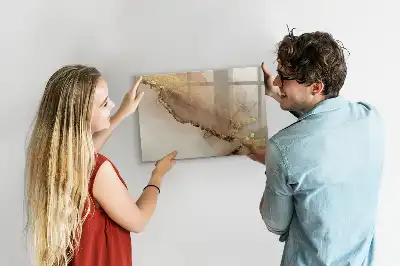 Lavagna magnetica per disegnare motivo in marmo dorato