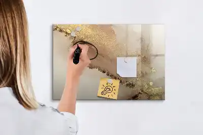Lavagna magnetica per disegnare motivo in marmo dorato