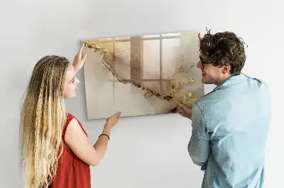 Lavagna magnetica per disegnare motivo in marmo dorato