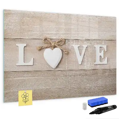 Lavagna magnetica per disegnare modello Testo Amore