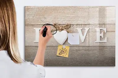 Lavagna magnetica per disegnare modello Testo Amore