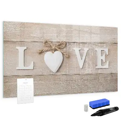 Lavagna magnetica per disegnare modello Testo Amore
