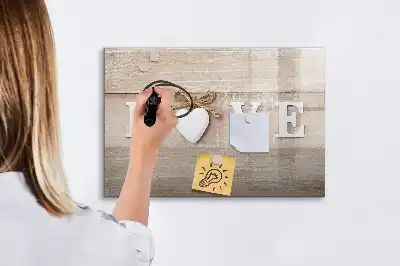 Lavagna magnetica per disegnare modello Testo Amore