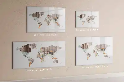 Lavagna magnetica per disegnare con mappa e lettere colorate