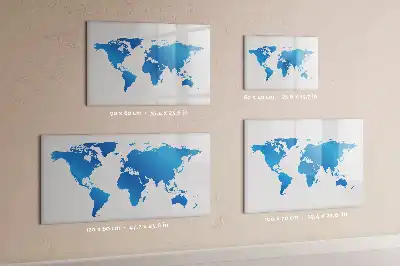 Mappa del mondo lavagna magnetica per scrivere
