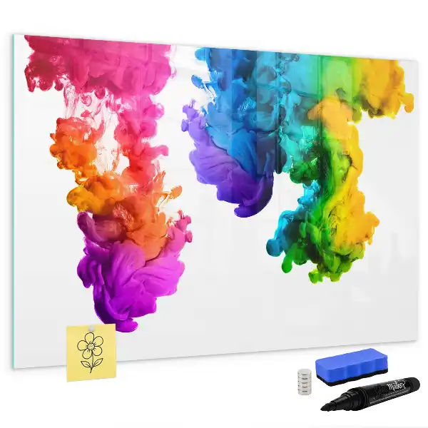 Lavagna magnetica per disegnare modello arcobaleno di colori