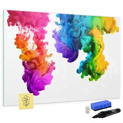 Lavagna magnetica per disegnare modello arcobaleno di colori