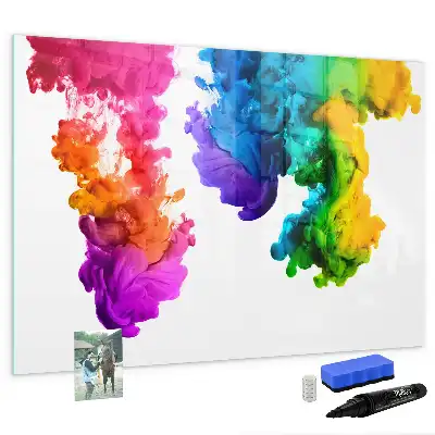 Lavagna magnetica per disegnare modello arcobaleno di colori