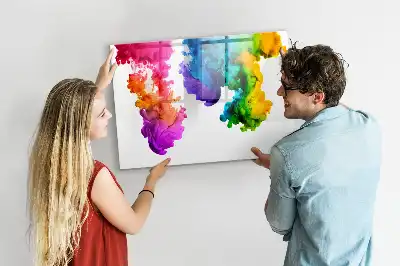 Lavagna magnetica per disegnare modello arcobaleno di colori