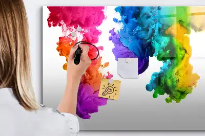 Lavagna magnetica per disegnare modello arcobaleno di colori