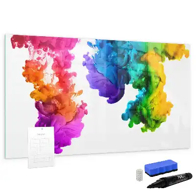 Lavagna magnetica per disegnare modello arcobaleno di colori