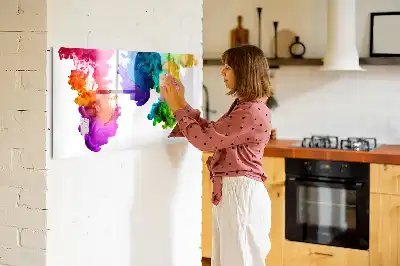 Lavagna magnetica per disegnare modello arcobaleno di colori
