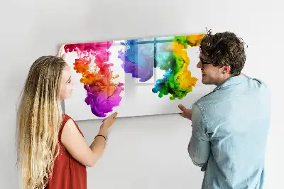 Lavagna magnetica per disegnare modello arcobaleno di colori