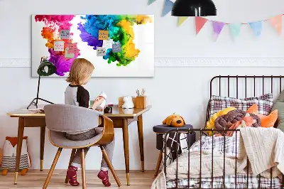 Lavagna magnetica per disegnare modello arcobaleno di colori
